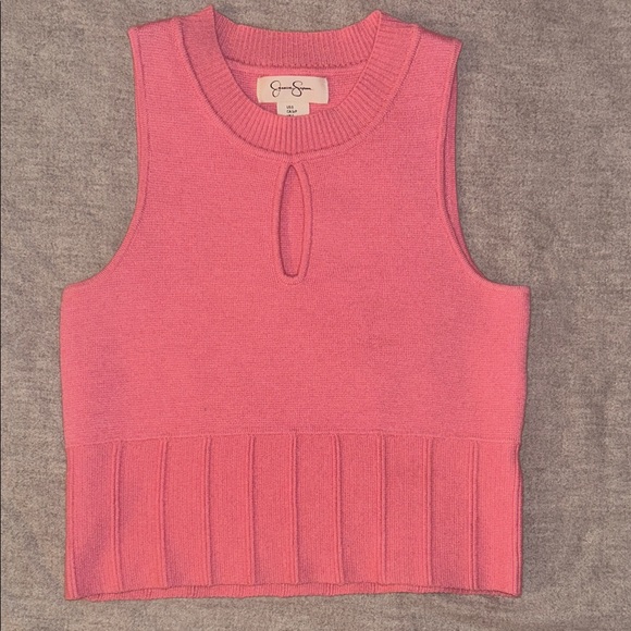 Jessica Simpson Pink Sleeveless Knit Top - Picture 2 of 8
